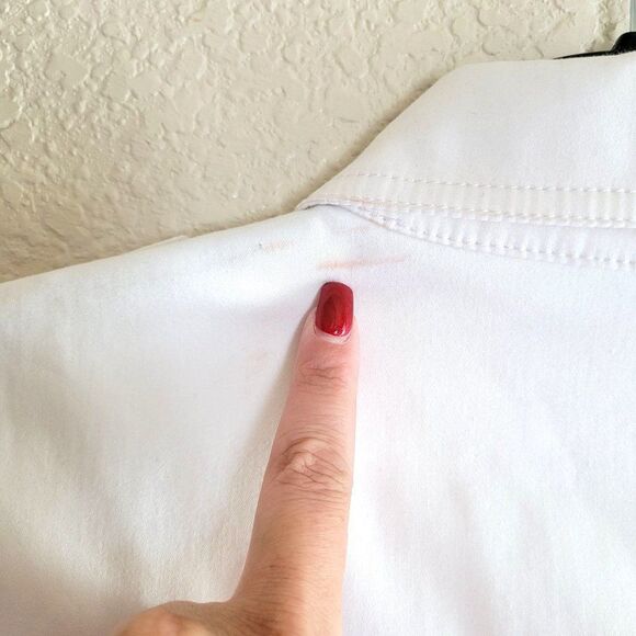 Calvin Klein Womens Dress White S Cap Sleeve Collared Button Front Dress 6 - Picture 8 of 12